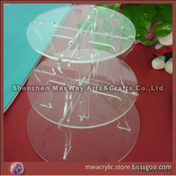 Crystal 3 tier acrylic birthday cupcake stand